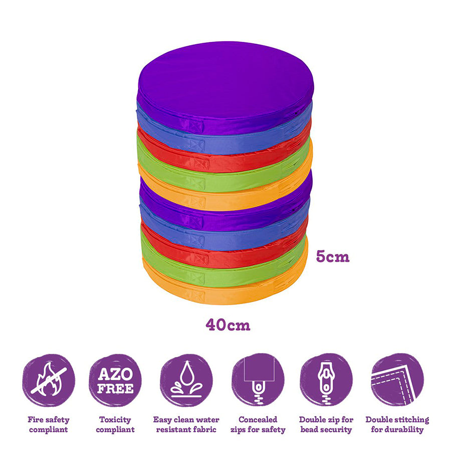 Foam Carry Cushions Multi (Bag Of 10)