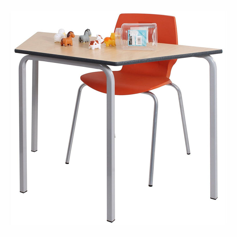 Morleys Crush Bent Classroom Table 1100X550 Trapezoidal Spray PU Edge