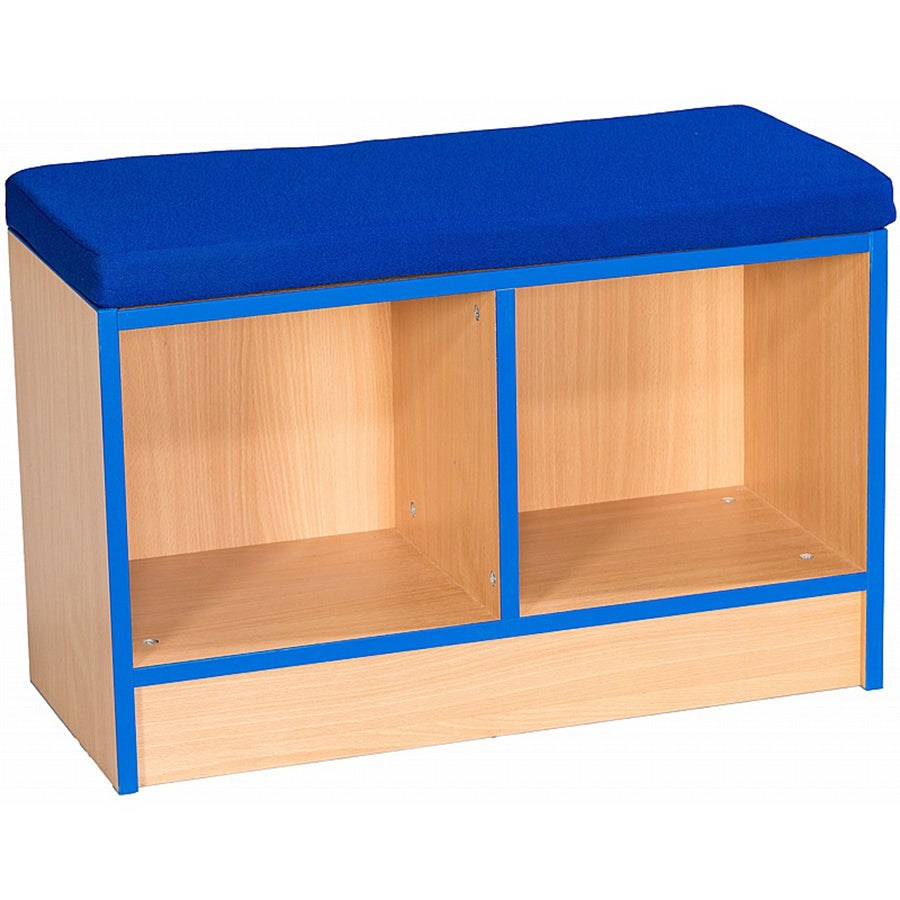 Smart Storage Library Book Storage Bench with Cushion
