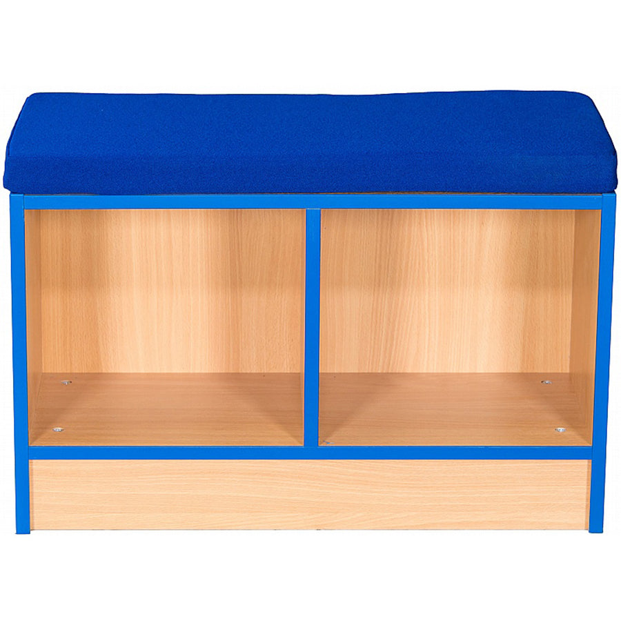 Smart Storage Library Book Storage Bench with Cushion