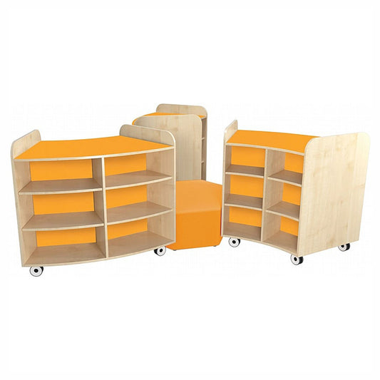KubbyClass® Grand Bookcase Island with Centre Seat (Set R)