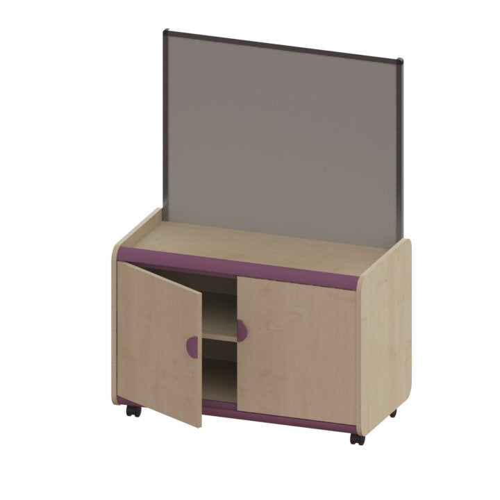 Trudy Mobile Whiteboard Screen Storage Unit
