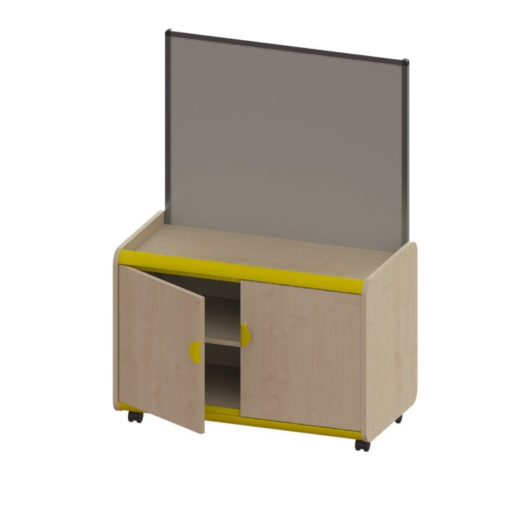 Trudy Mobile Whiteboard Screen Storage Unit