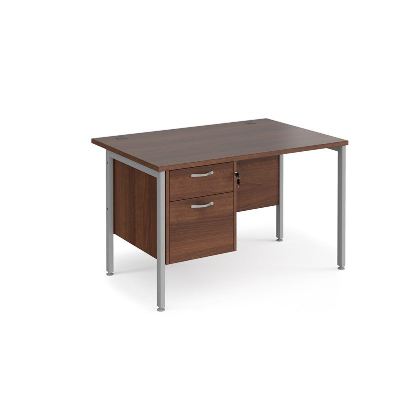 Maestro 25 H Frame Straight Desk with 1 pedestal (Available in 4 sizes)