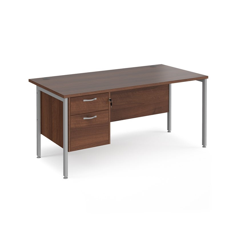 Maestro 25 H Frame Straight Desk with 1 pedestal (Available in 4 sizes)