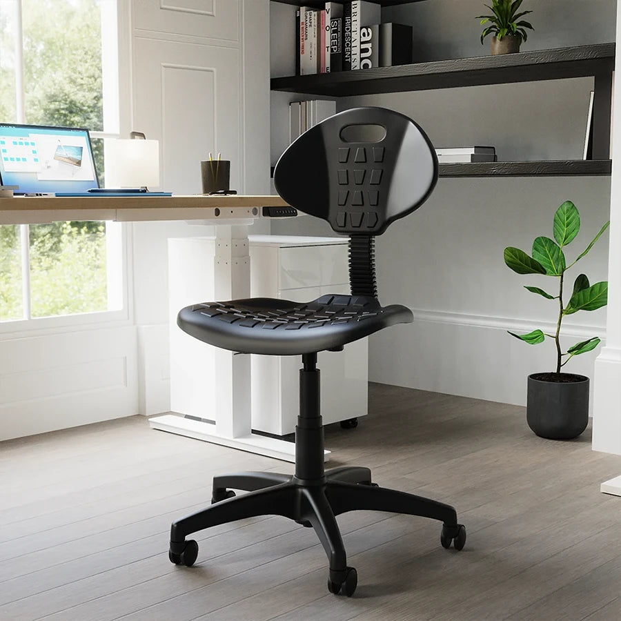 Malaga Polyurethane Medium Back Task Operator Office Chair