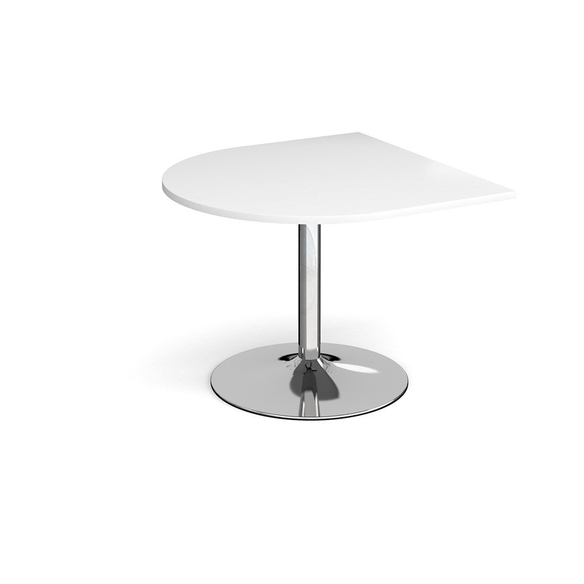 Trumpet Base Boardroom Radial End Extension Table