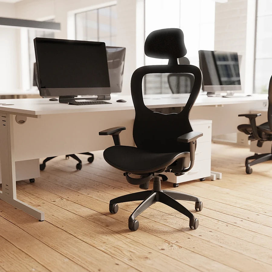 Stealth Shadow High Mesh Back Ergonomic Posture Chair with Arms