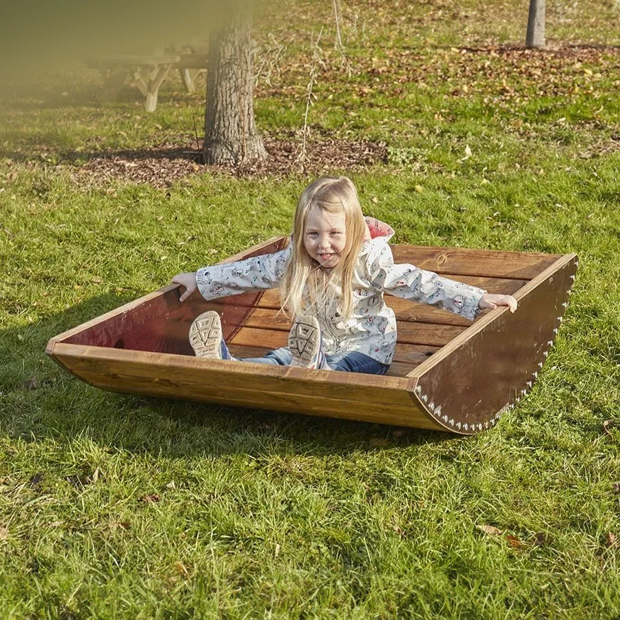 Cosy Barrel Bridge Rocker Outdoor Image
