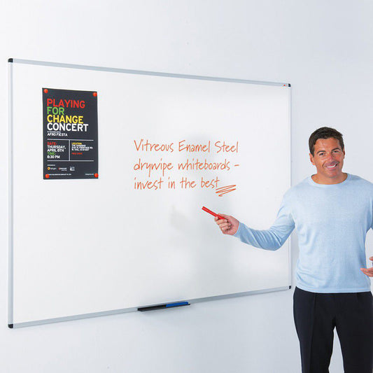 WriteOn® Vitreous Enamel Steel Whiteboards
