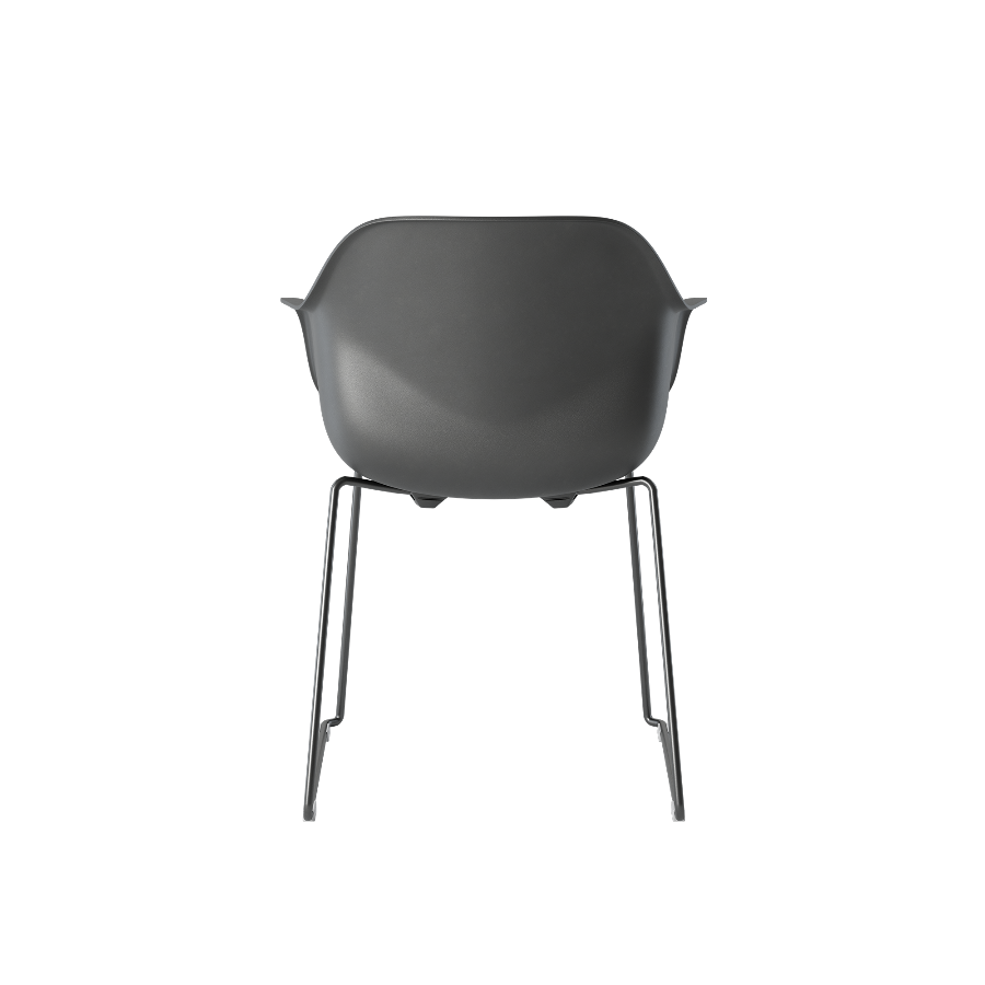 FourMe 88 bio-polypropylene skid frame chair