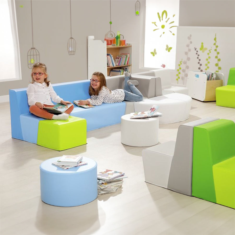 Round Pouffe Basic H: 17 Cm