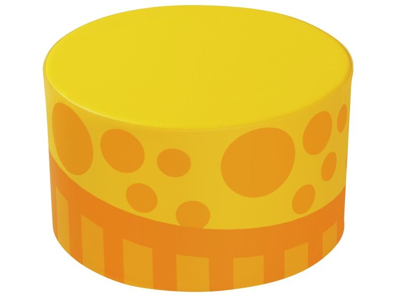 Graphic Decorative Pouffe
