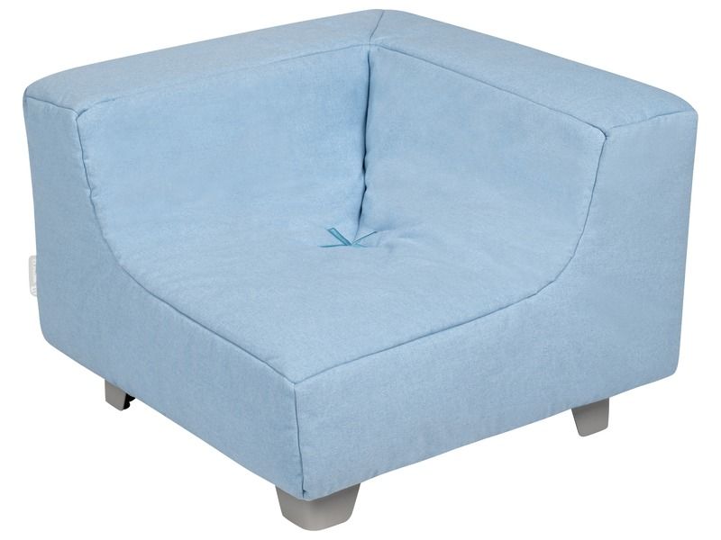 Low Corner Chair With Cocoon Comfort Metal Legs