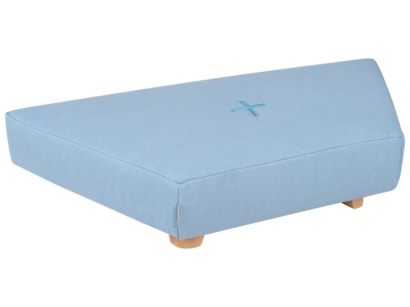 Trapezium Pouffe With Cocoon Comfort Wooden Legs