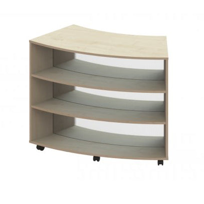 Trudy Curved Mobile Double Sided Library Bay