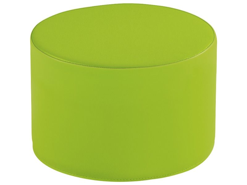 Round Pouffe Organic Basic H: 25 Cm