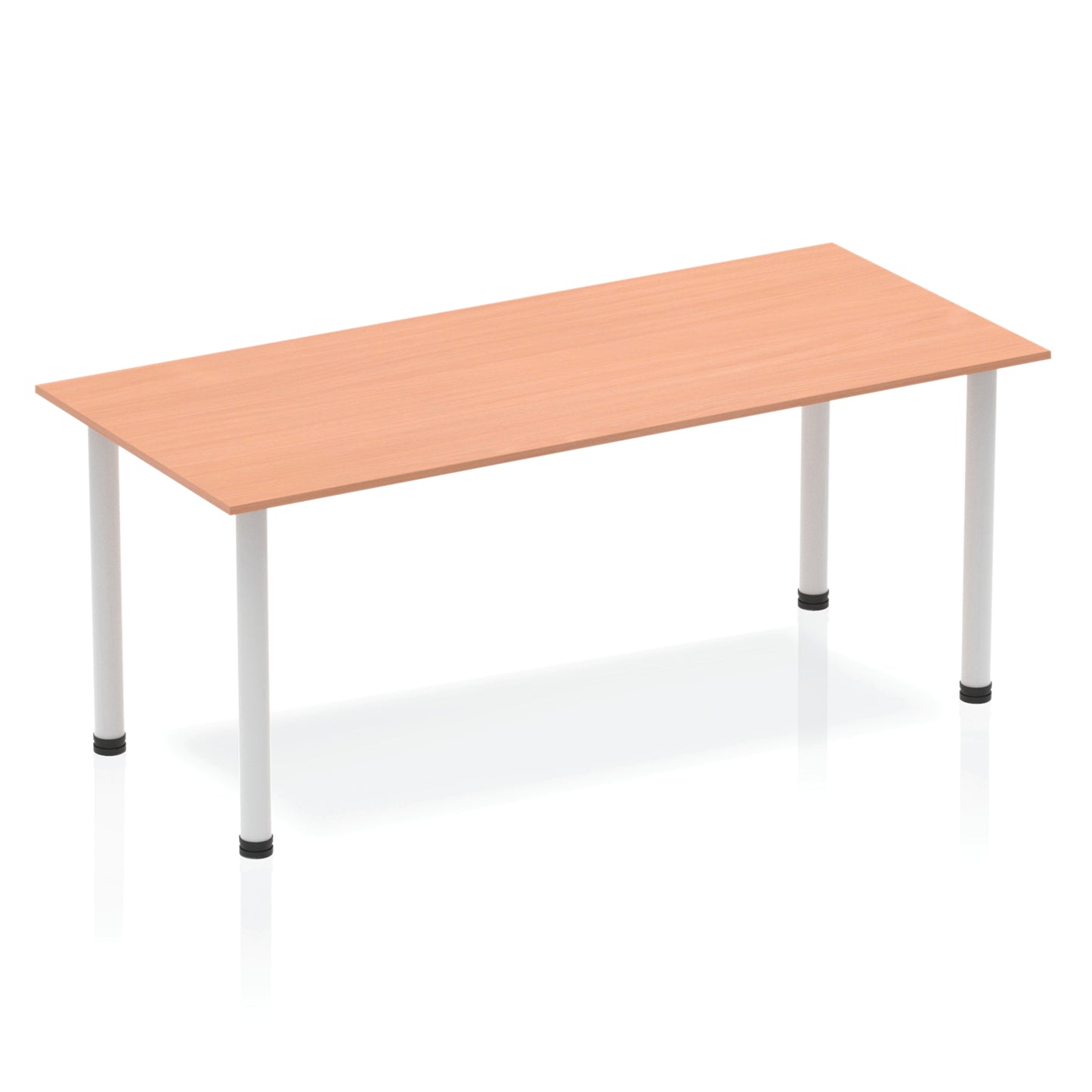 Impulse Straight Table With Post Leg