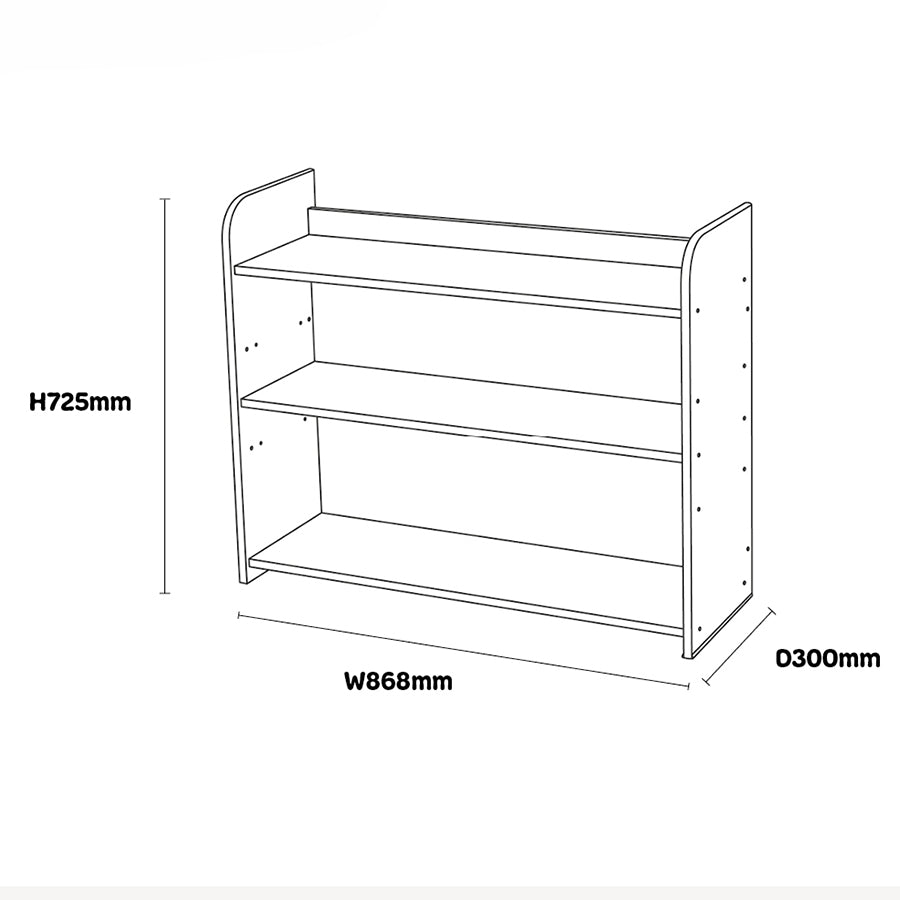 Three Shelf Bookcase