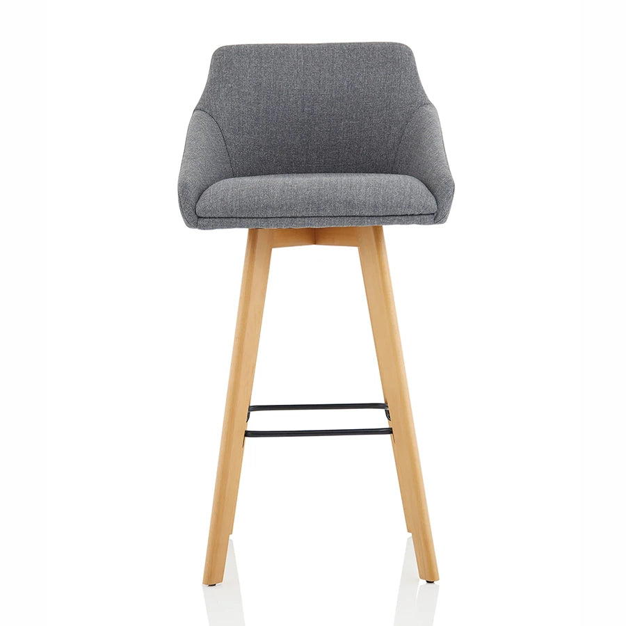 Carmen Wooden Leg High Stool