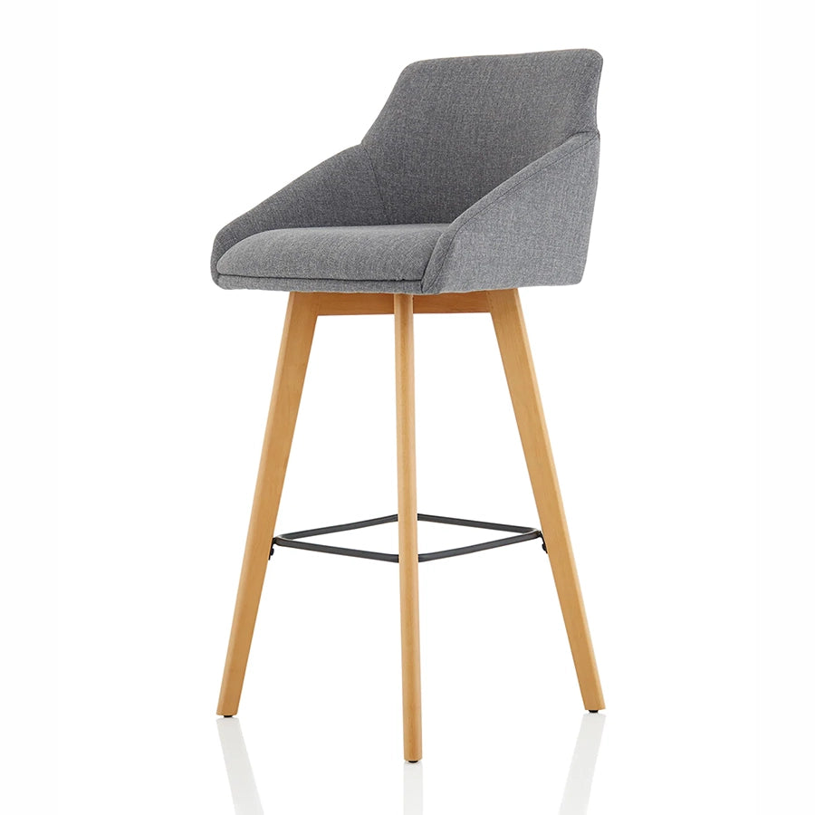 Carmen Wooden Leg High Stool