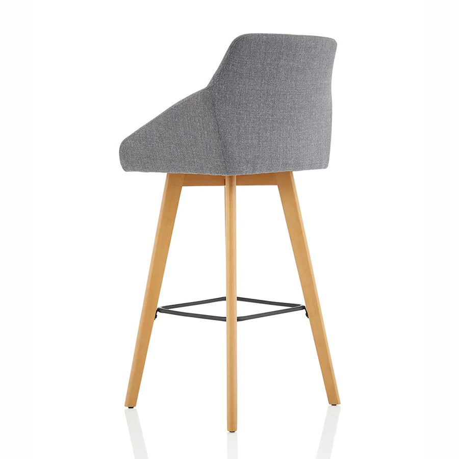 Carmen Wooden Leg High Stool