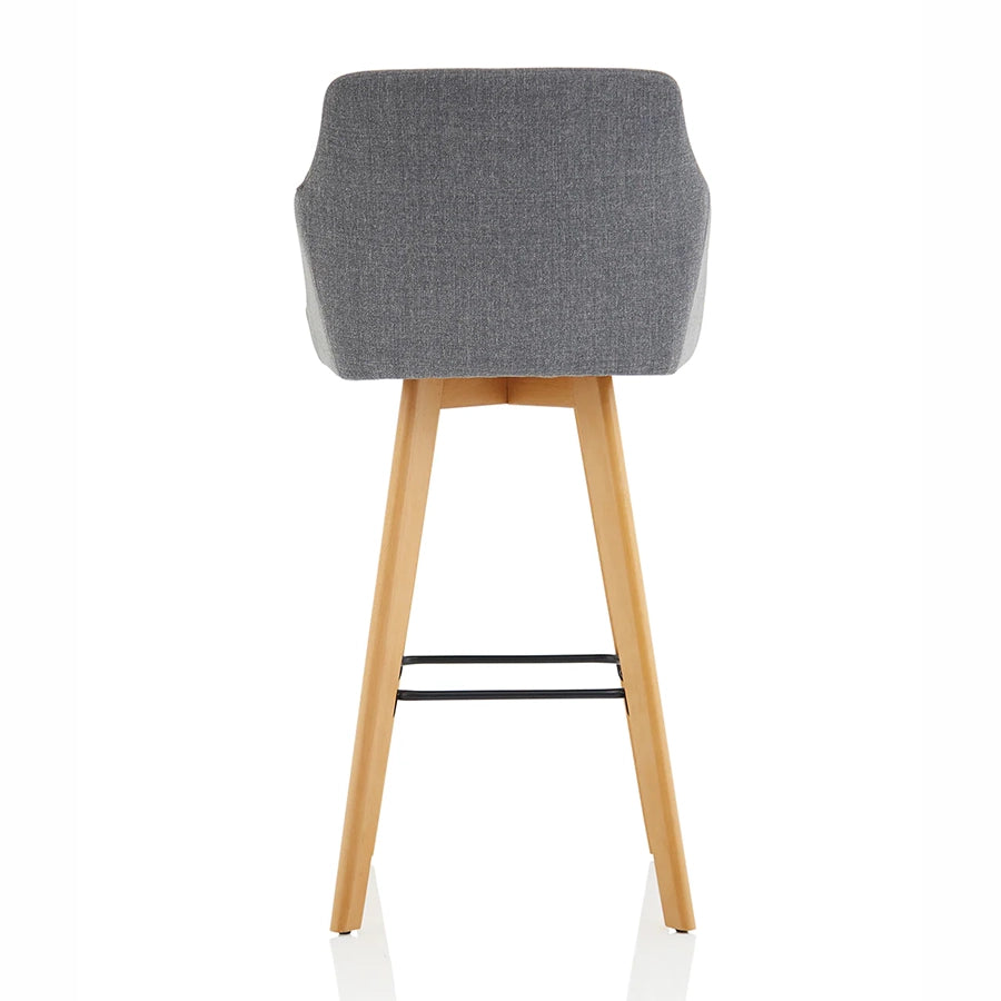 Carmen Wooden Leg High Stool