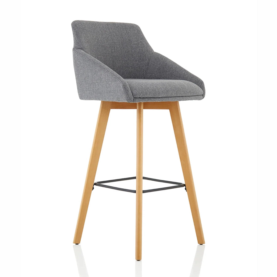 Carmen Wooden Leg High Stool