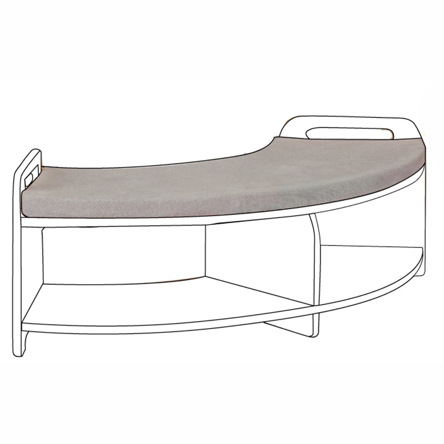 Bench Cushion - Low 90º Open Sweep Shelving Unit