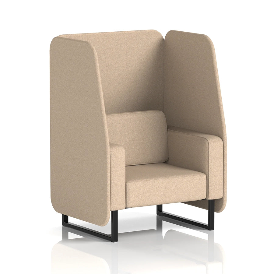 Brixworth Open Booth in Single Tone - 1 Seater