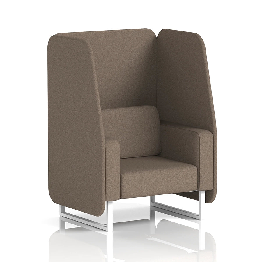 Brixworth Open Booth in Single Tone - 1 Seater