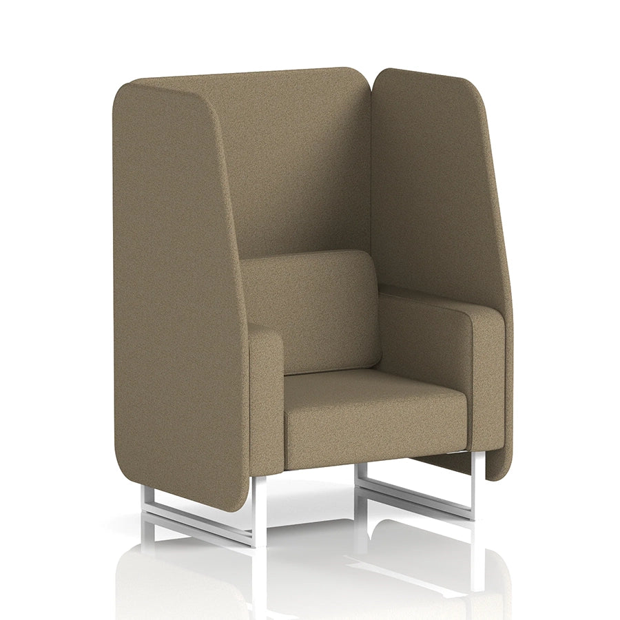 Brixworth Open Booth in Single Tone - 1 Seater