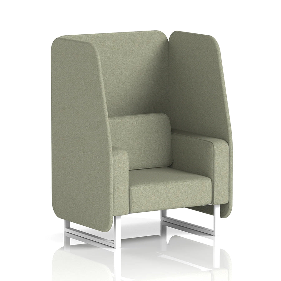 Brixworth Open Booth in Single Tone - 1 Seater