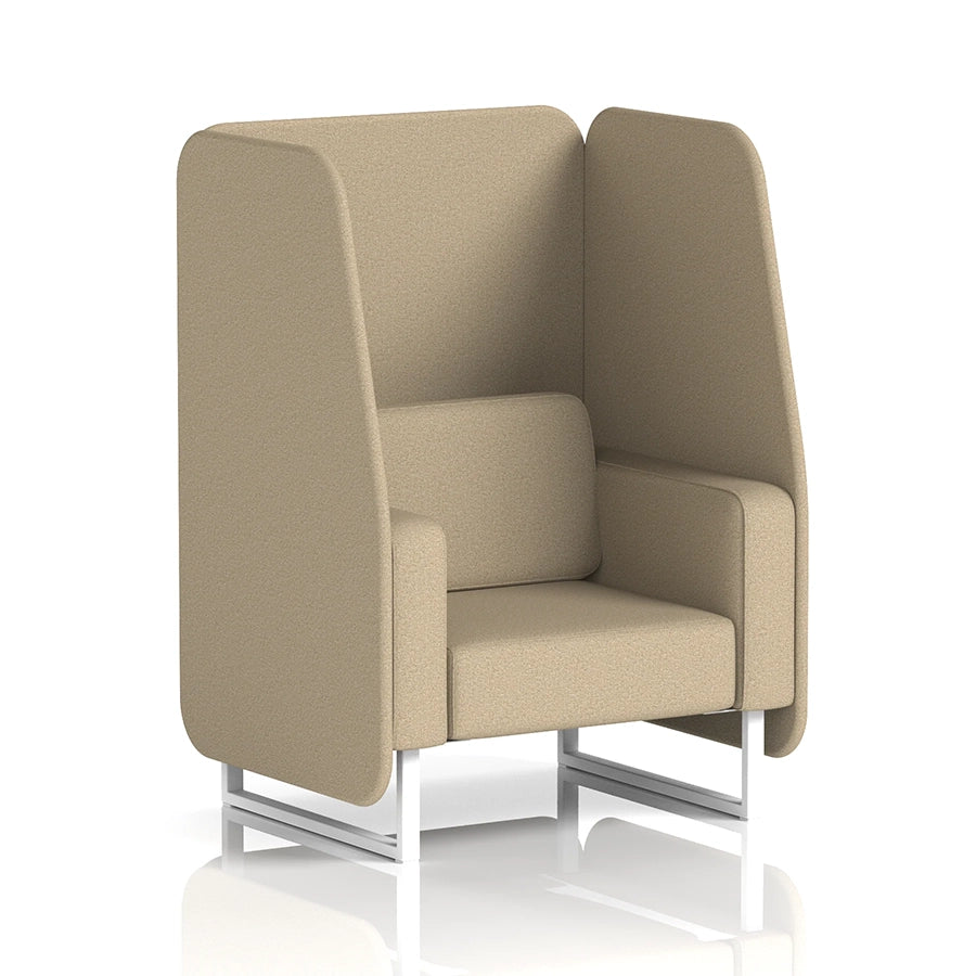 Brixworth Open Booth in Single Tone - 1 Seater