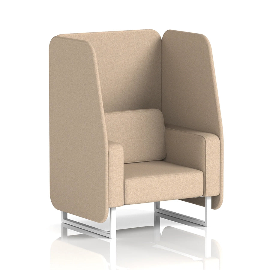 Brixworth Open Booth in Single Tone - 1 Seater