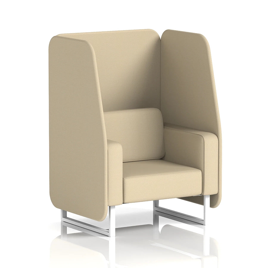 Brixworth Open Booth in Single Tone - 1 Seater