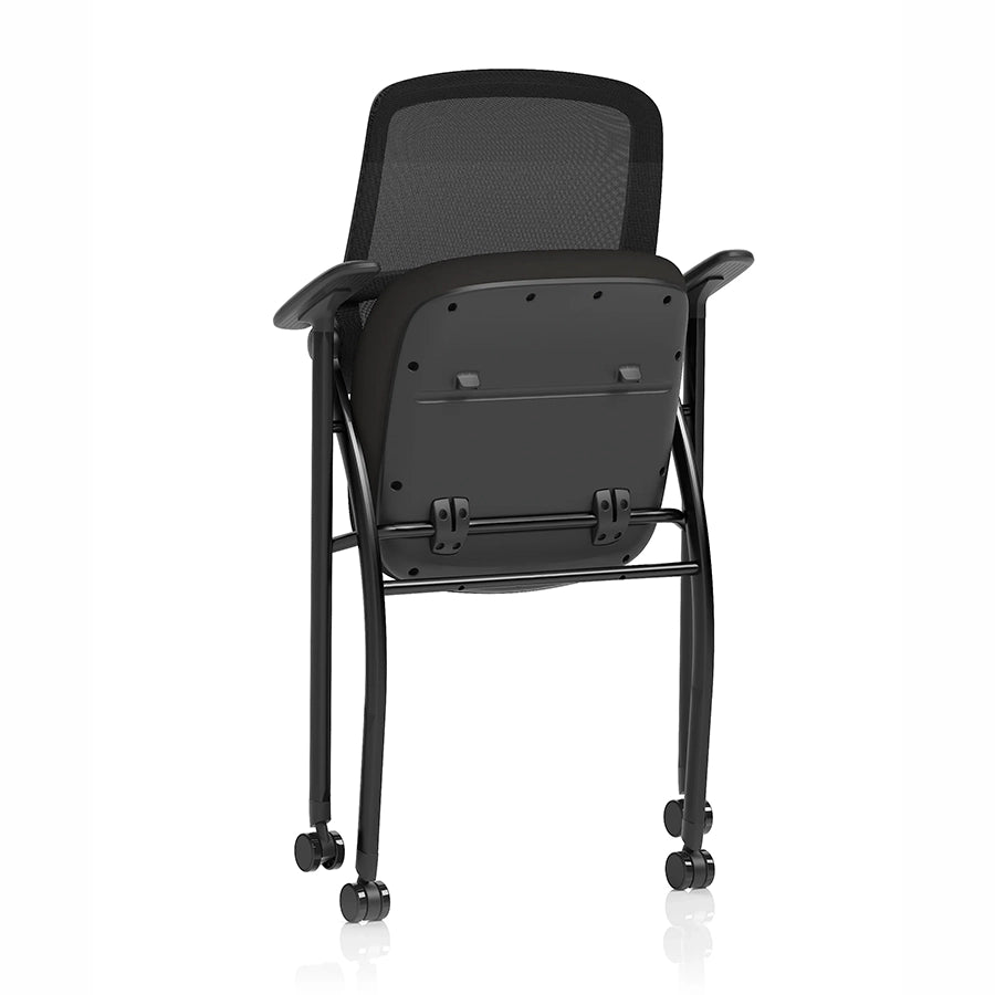 Capra Mesh Back Folding Office Training Chair Black 2