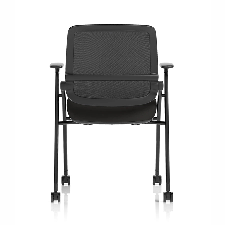 Capra Mesh Back Folding Office Training Chair Black 6