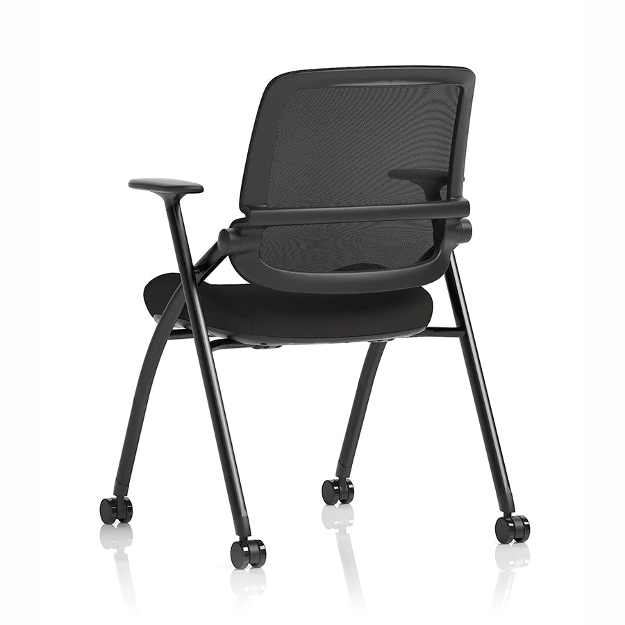 Capra Mesh Back Folding Office Training Chair Black 7