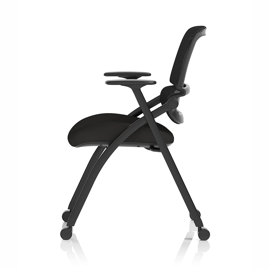 Capra Mesh Back Folding Office Training Chair Black 8