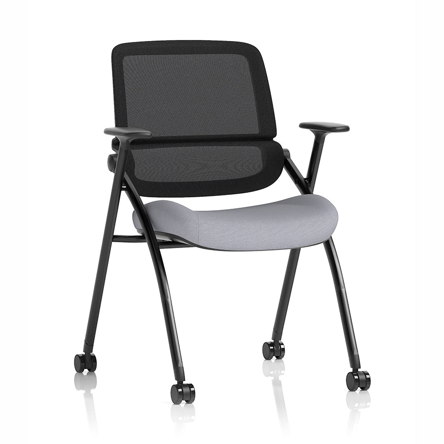 Capra Mesh Back Folding Office Training Chair in Bespoke Quest Shell Colour