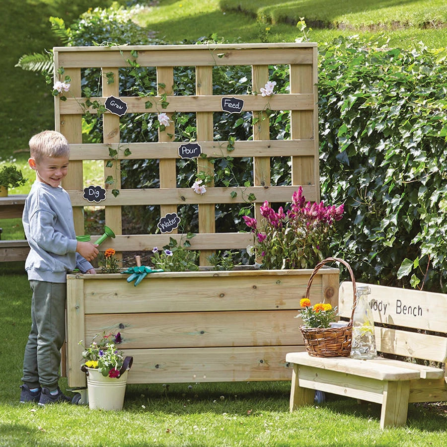 Mobile Planter With Trellis