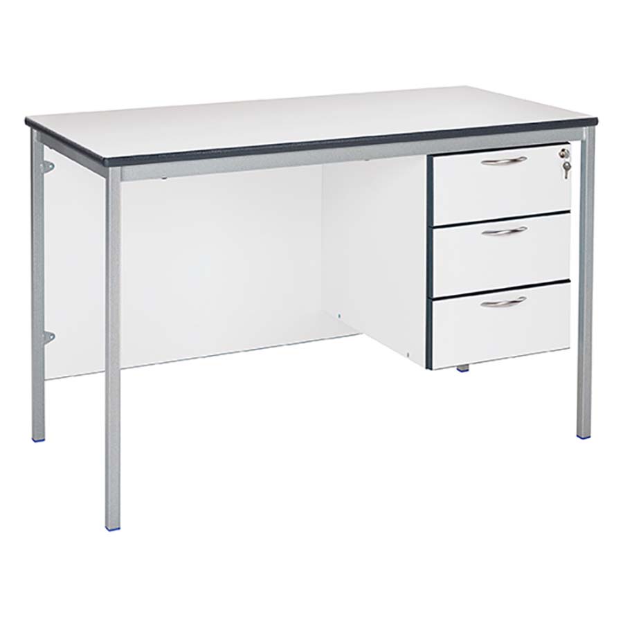 Morleys Teacher Desk 1200X600 MDF Edge 3 Drawer