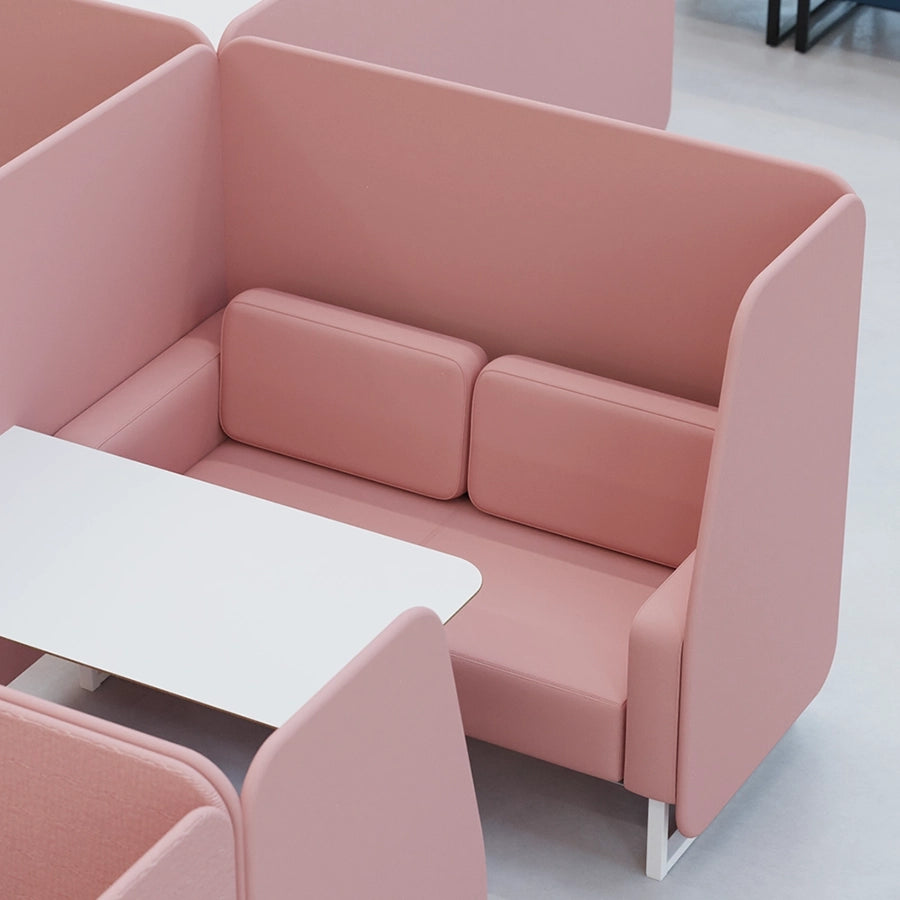 Brixworth Booth in Two Tone - 4 Seater with Grey Table