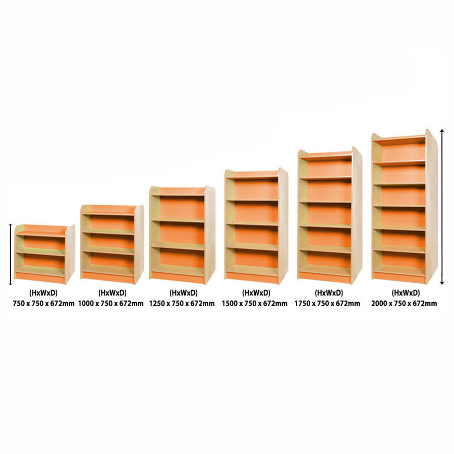 KubbyClass® Double-Sided Library Bookcase (6 Heights)
