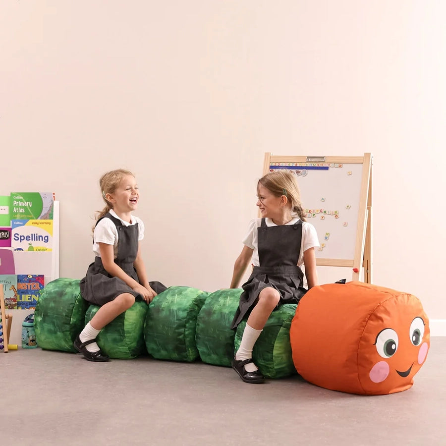 Carrie Caterpillar Bean Bag Stool Set