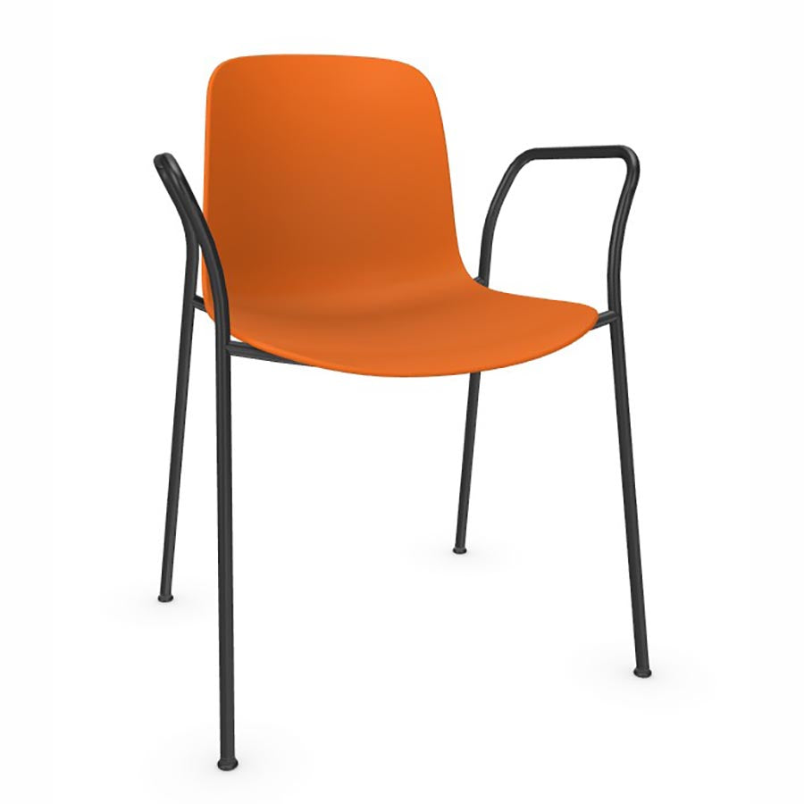 Flux 4 Leg Stacking Chair with Arms