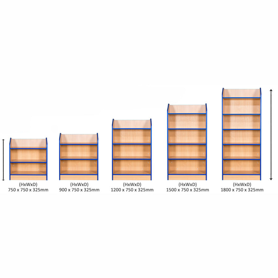 Smart Storage Folio 750mm Wide Library Bookcases