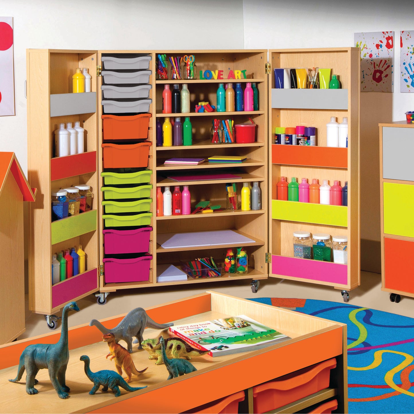 Bubblegum Classroom Art Cupboard