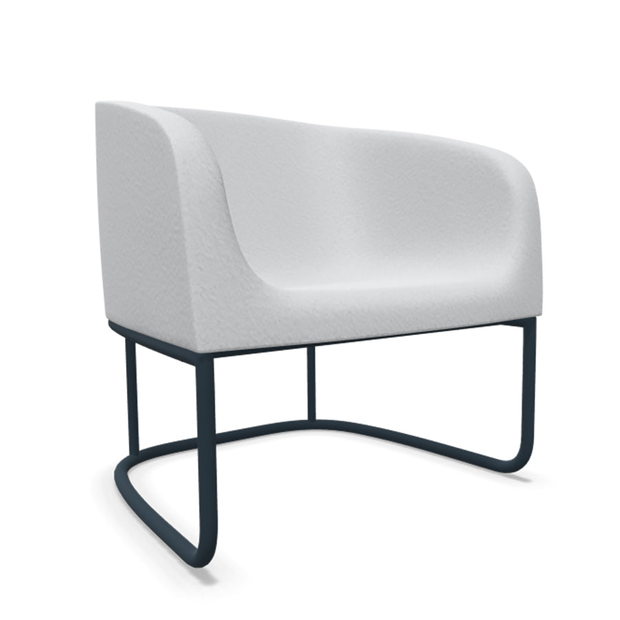Gummy Bear Metal Frame Leg Outdoor Chair Grey Melange
